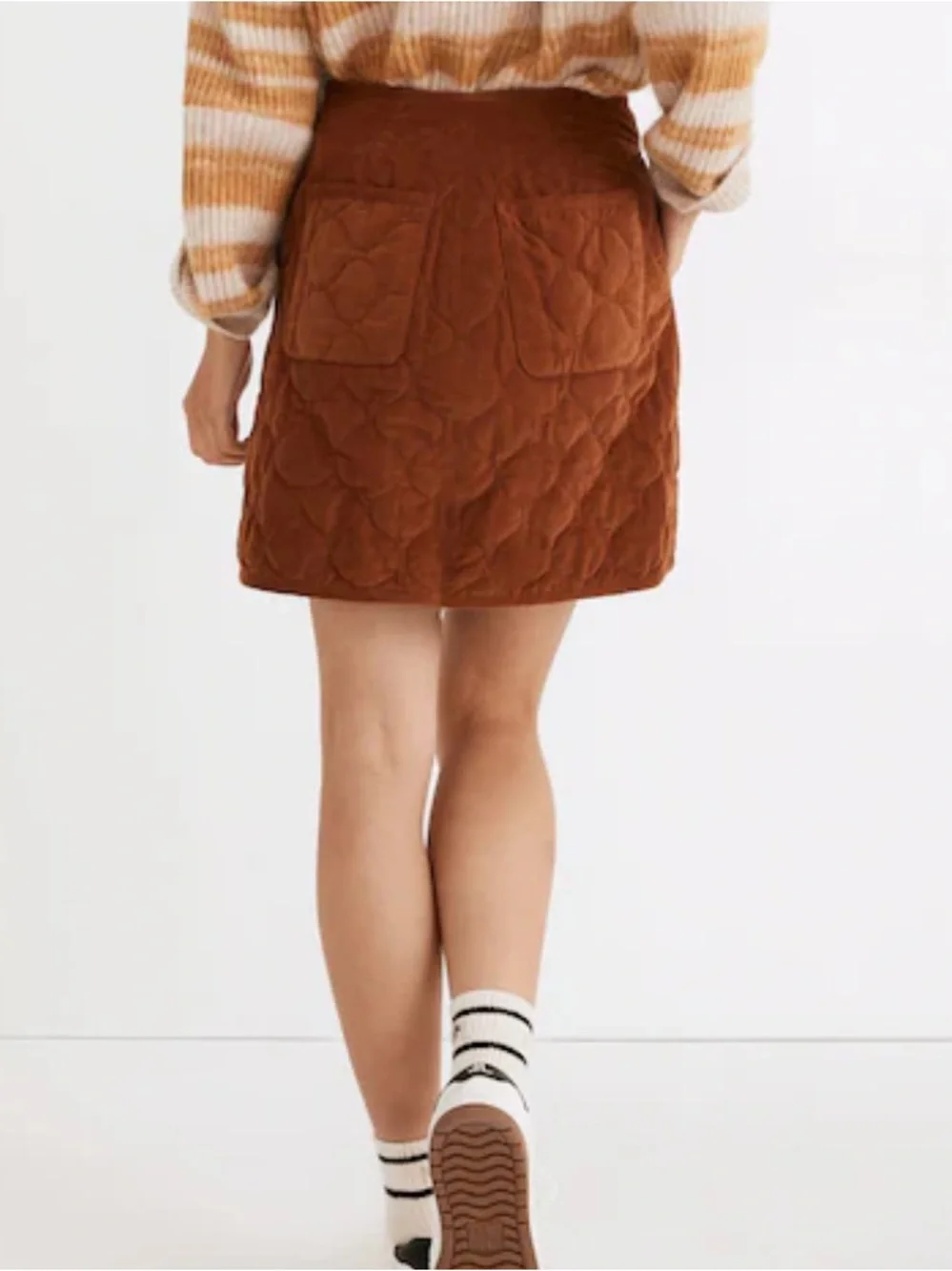Maxwell Corduroy Quilted Mini Skirt